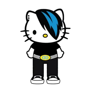 👩‍🎤 Hello Kitty hello kitty, emo, cute, cartoon telegram sticker