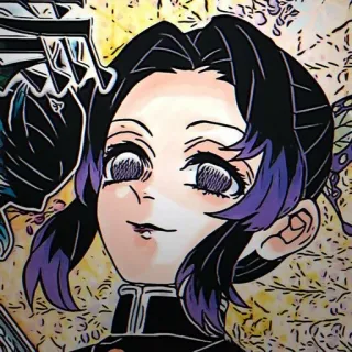 🌟 Shinobu Kocho Demon Slayer 코쵸 시노부, 애니, 귀멸의 칼날, 만화, 캐릭터 telegram sticker