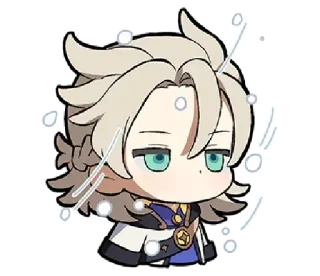 🌨 Albedo Genshin Impact anime, game, genshin, character, albedo telegram sticker