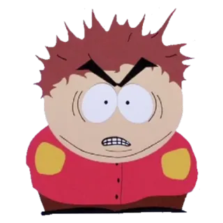 😡 Ike Broflovski South Park cartoon, angry, kid, Ike, South Park telegram sticker