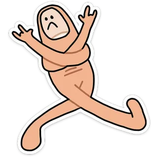 ⭐ Cartoon, Finger, Geste, Beleidigend, Humor telegram sticker