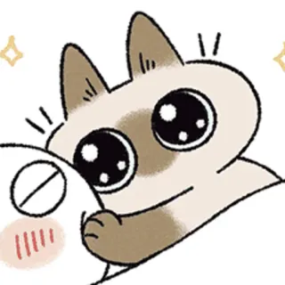 😽 cat, cute, kawaii, animal, sticker, cartoon telegram sticker