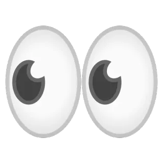 👀 mata, emoji, melihat, emoji mata, lucu, mata melotot telegram sticker