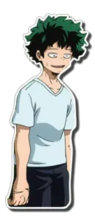 🙂 Izuku Midoriya My Hero Academia アニメ, 僕のヒーローアカデミア, 緑谷出久, ヒロアカ, デク telegram sticker