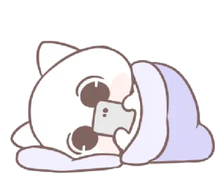 😴 gato, animal, dormindo, cobertor, fofo, desenho animado, preguiçoso, kawaii whatsapp sticker