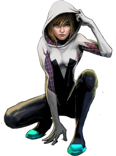🙆‍♀ Spider-Gwen Spider-Gwen, Marvel, Superhero, Comic Book, Gwen Stacy telegram sticker