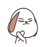 🙅‍♂️ dog, cute, sticker, animal, cartoon telegram sticker