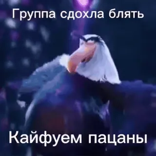 🎉 Группа сдохла блять
Кайфуем пацаны águila, jerga, ruso, insulto, gracioso telegram sticker