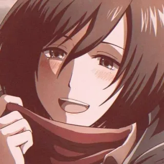 💗 Mikasa Ackerman Attack on Titan Mikasa, Ackerman, Anime, Attack on Titan, AOT telegram sticker