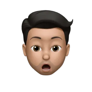 😯 อิโมจิ, เซอร์ไพรส์, หน้า, ช็อก, ประหลาดใจ telegram sticker