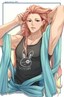 🌟 USACHAN 애니메이션, 토끼, 우사찬, 캐릭터, 만화 telegram sticker