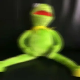 🛌 Kermit rana, muppet, verde, pupazzo, kermit telegram sticker