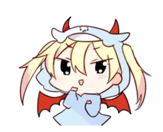 😈 anime, manga, kawaii, chibi, cartoon, character whatsapp sticker