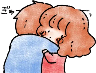 🤗 ぎゅーっ peluk, kasih sayang, pelukan, cinta, persahabatan, pasangan telegram sticker