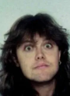 🙂 Lars Ulrich musicista, batterista, metallica, rock, metal telegram sticker