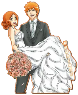 😃 MARRIAGE wedding, bride, groom, marriage, celebration, love telegram sticker