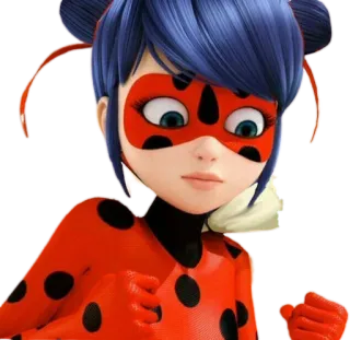 🐞 Ladybug Miraculous: Tales of Ladybug & Cat Noir 瓢虫, 瓢虫少女, 卡通, 超级英雄, 女孩, 角色 whatsapp sticker