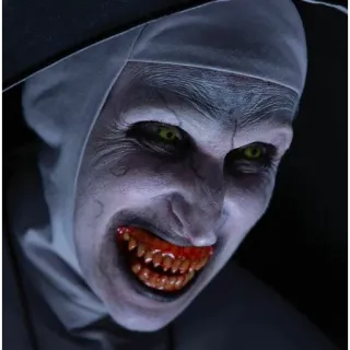 😈 Valak The Nun Horreur, Religieuse, Effrayant, Démoniaque, Surnaturel whatsapp sticker