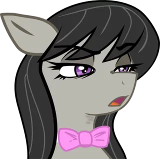 😕 pony, cartoon, animal, My Little Pony telegram sticker