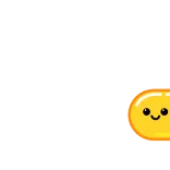 🙂 kawaii, fofo, feliz, amarelo, desenho animado, emoji whatsapp sticker