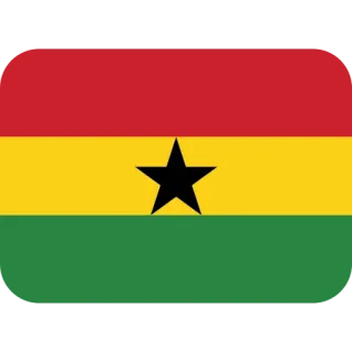 🇬🇭 Ghana, bandera, bandera nacional, África, ghanés telegram sticker