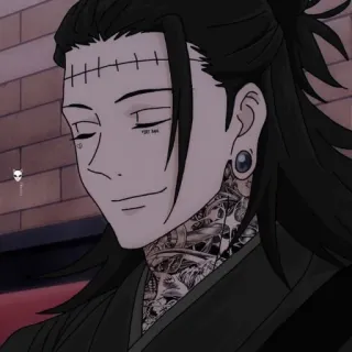 🖤 Suguru Geto Jujutsu Kaisen Аниме, Манга, Персонаж, Тату, Jujutsu Kaisen, Сугуру Гето telegram sticker