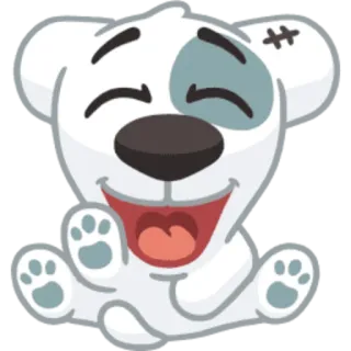 😃 dog, puppy, cartoon, animal, cute telegram sticker