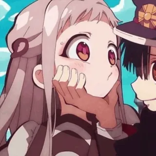 🌸 Аниме, Мультфильм, Милый, Пара, Hanako-kun telegram sticker