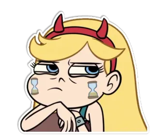 ⏳ Star Butterfly Star vs. the Forces of Evil การ์ตูน, รายการทีวี, สติกเกอร์, นาฬิกาทราย, ประชดประชัน, เบื่อ telegram sticker