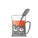 👍 Tee, Glas, Löffel, Figur, Cartoon, Getränk telegram sticker