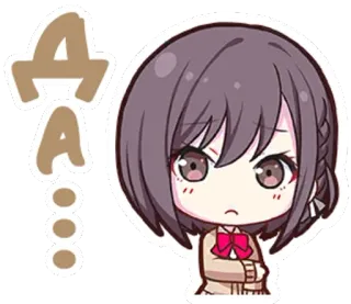 🙂 A... anime, lindo, chica, pegatina telegram sticker