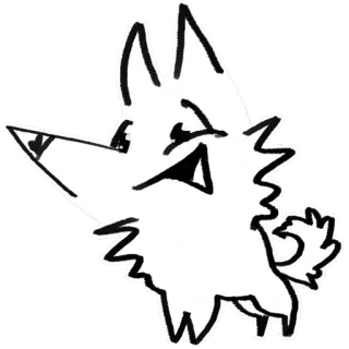 🐕 собака, животное, мультфильм, эскиз, простой, смешной telegram sticker