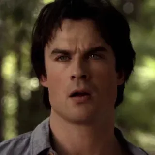 💉 Damon Salvatore The Vampire Diaries 吸血鬼日记, 达蒙·萨尔瓦托, 伊恩·萨默海尔德, 电视剧, 超自然, 吸血鬼 telegram sticker