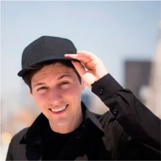 ✈️ man, hat, smile, portrait, person, young adult telegram sticker