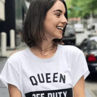 🙂 QUEEN
OFF DUTY Königin, Freizeit, T-Shirt, Frau, Mode, Casual whatsapp sticker