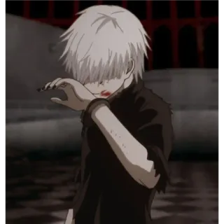 💔 Ken Kaneki Tokyo Ghoul 动漫, 东京喰种, 金木, 血腥, 喰种, 血, 格斗, 怪物 telegram sticker