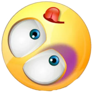 😛 Emoji, Lustig, Verrückt, Cartoon, Emoticon telegram sticker