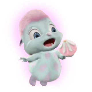 🍭 Bibble Bibble, Barbie, carino, cartone animato, personaggio telegram sticker