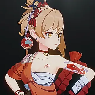 🎇 Yoimiya Genshin Impact Anime, Juego, Genshin Impact, Yoimiya telegram sticker
