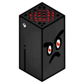 😡 Xbox, Konsole, Gaming, wütend, Cartoon telegram sticker