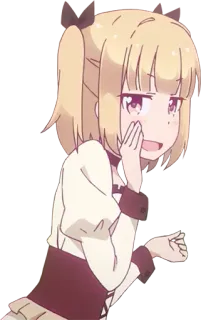🤭 anime, personagem, desenho animado, garota telegram sticker