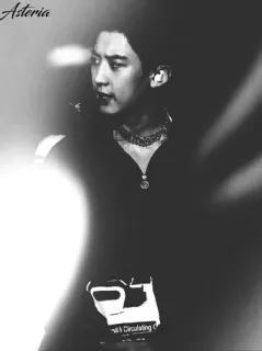 ⛓ Asteria portrait, man, singer, celebrity, black and white, face telegram sticker