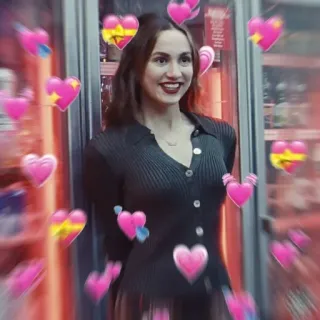 💉 woman, hearts, love, portrait telegram sticker