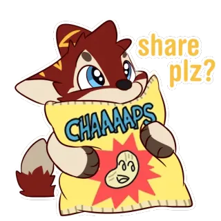 ❤️ share plz?
CHAAAAPS mono, dibujos animados, animal, snack, peludo, porfa telegram sticker