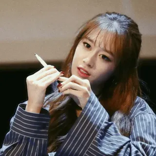 🌚 woman, person, portrait, asian whatsapp sticker