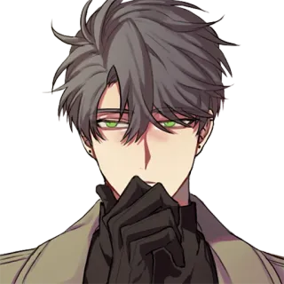 🤔 anime, manga, character, handsome, art, illustration, man telegram sticker