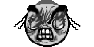 😡 bravo, monstro, pixel art, raiva, rabugento telegram sticker