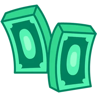 🤑 dinero, efectivo, divisa, riqueza, finanzas whatsapp sticker