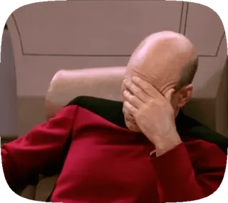 🫠 Jean-Luc Picard Star Trek: The Next Generation telegram sticker