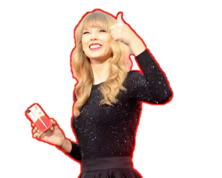 👍 Taylor Swift Taylor Swift, Bintang pop, Penyanyi, Jempol ke atas telegram sticker
